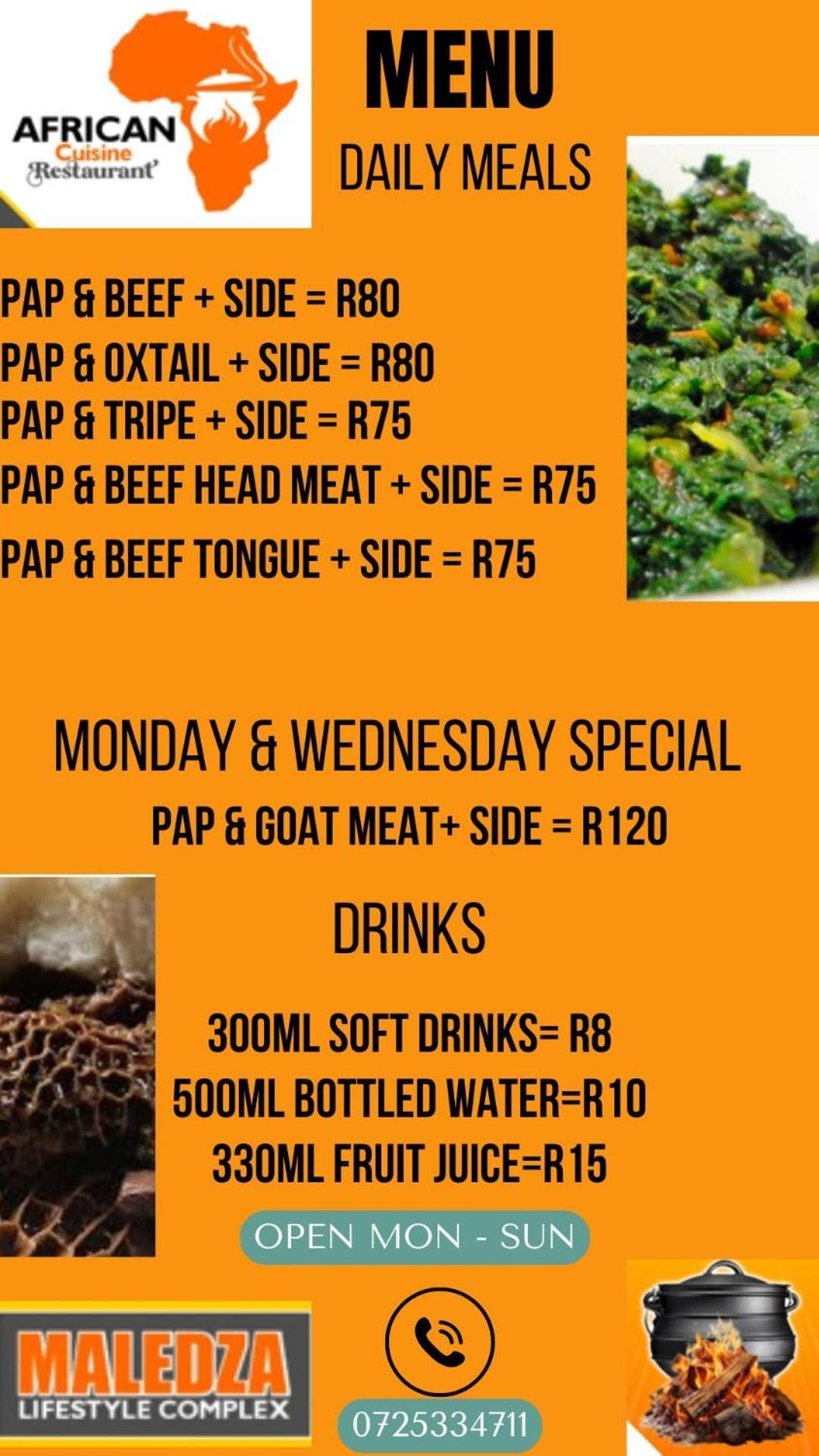 African Cuisine Restaurant Panzió Giyani Kültér fotó